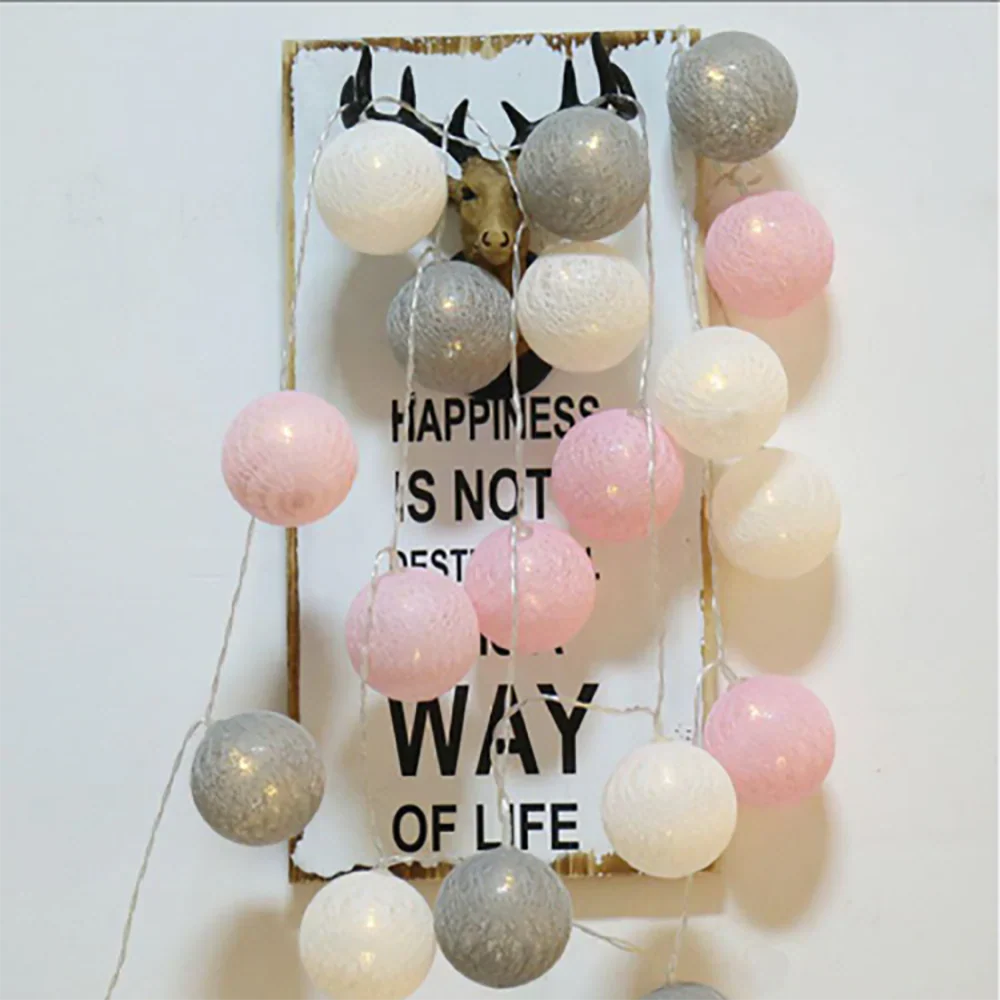 Cotton Ball Garland