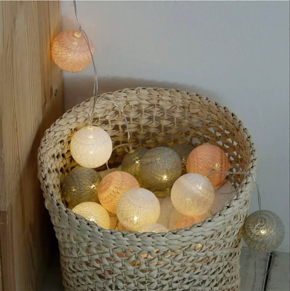 Cotton Ball Garland