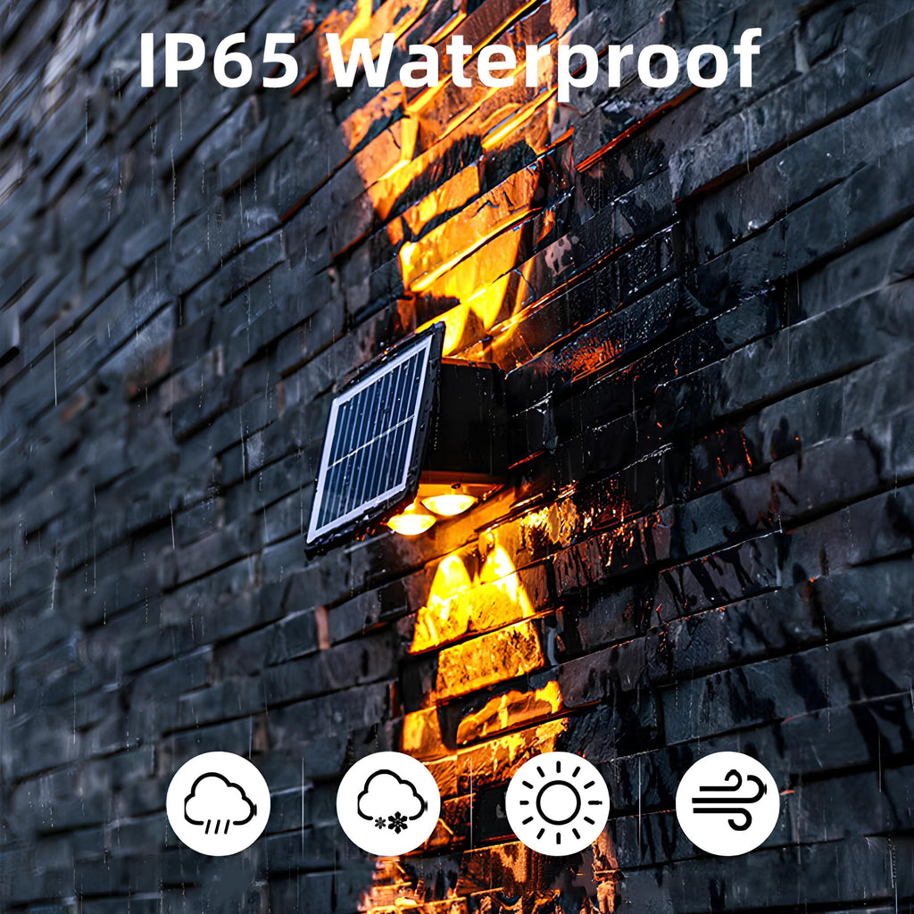 Solar Powered Wall Sconce